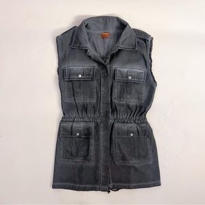 POL Black Denim Vest. Size S. NEVER WORN